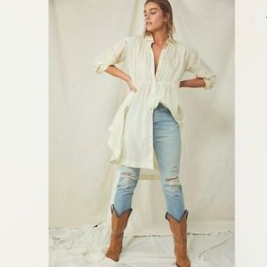Free People Victorian Buttondown shirt dress